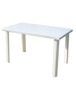 Marshall Tavolo Giardino Esterno Bianco 120x70x72 cm in Polipropilene