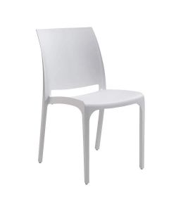 Cosma Sedia Volga Bianco Impilabile in Polipropilene 46x54x80 cm