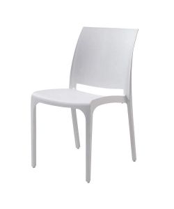 Cosma Sedia Volga Bianco Impilabile in Polipropilene 46x54x80 cm