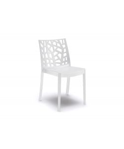 Cosma Sedia impilabile Matrix Bianca in polipropilene 55x47x82 cm
