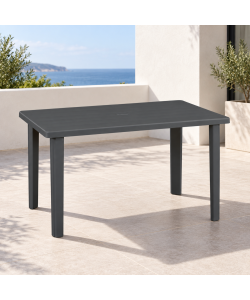 Bica Tavolo Marshall Esterno Grafite Lucido 120x70x72 cm Resistente