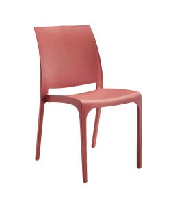 Cosma Sedia Volga Impilabile in Polipropilene Rosso 46x54x80 cm
