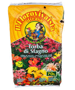 Terriflora Torba di Sfagno 70L - Ammendante per Terreni Biologico