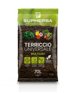 Supherba Terriccio Universale 70L - Pronto all'uso per piante verdi e fiori