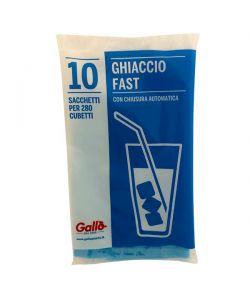Gallo 10 Sacchetti Plastica Formaghiaccio - 28 Cubetti Ciascuno 18x35cm