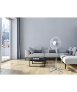 Ardes Ventilatore a Piantana 40 cm Bianco 50W per Uso Domestico