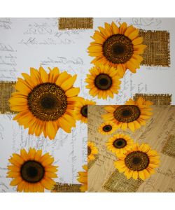 Tavola&co. Tovagliato PVC Trasparente Girasole - 140 cm