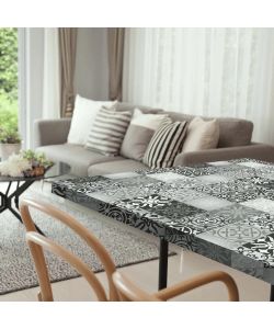 Plastica Adesiva Decorativa Cementina Bianco e Nero 45 cm x 2 m