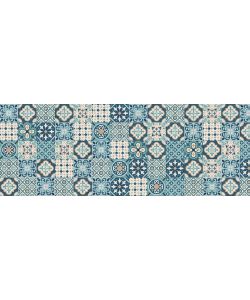 Plastica adesiva blu effetto piastrelle 200x45 cm per interni