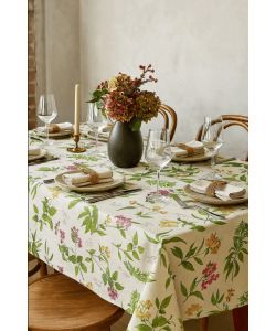 Tovaglia Cerata Botanic Multicolore 140 cm da Tagliare Su Misura