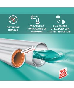 Wc Net Disgorgante Professionale 1000 ml - Trattamento Scarichi Pino