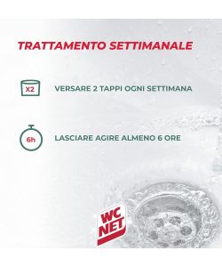 Wc Net Disgorgante Professionale 1000 ml - Trattamento Scarichi Pino