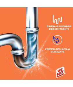 Wc Net Disgorgante Gel Professionale Turbo 500 ml per Scarichi