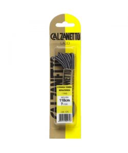 Stringa Sport tonda nero/grigia cm 110 Ebano