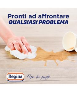 Regina Power Carta Asciugatutto Multiuso Bianco 1 Rotolo 250 Strappi