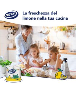 Nicky Carta Cucina Limone 2pz - Maxi Rotoli Assorbenti Profumati Bianco