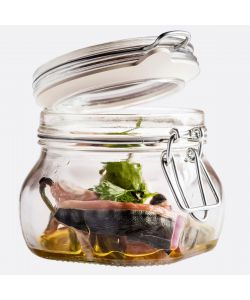 Bormioli Vaso Vetro Fido Ermetico 0,5 lt Trasparente - Contenitore Alimentare