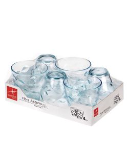 Bormioli Bicchieri Flora Acqua - Azzurro - 260cc
