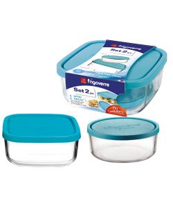 Contenitori Frigoverre Set 2 Pz.19X19-15
