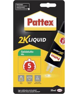 Pattex Colla Epossidica Trasparente 28g - Adesivo Bicomponente Multiuso