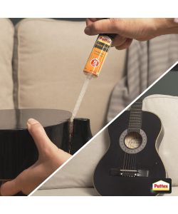 Pattex Colla Epossidica Trasparente 28g - Adesivo Bicomponente Multiuso