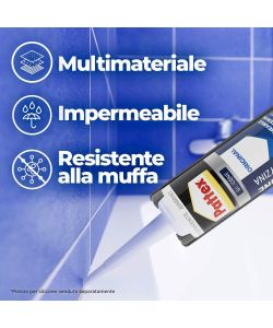 Pattex Silicone Acetico per Cucine e Sanitari - Trasparente 290 ml