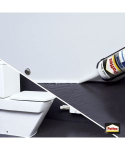 Pattex Silicone Cucine & Sanitari - Bianco 290 ml - Resistente Muffa e Umidit