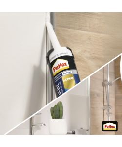Pattex Sigillante Siliconico Trasparente 300 ml per Bagno e Cucina