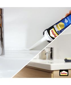 Pattex Sigillante Siliconico Trasparente 300 ml per Bagno e Cucina