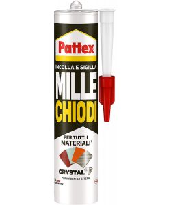 Pattex Adesivo Millechiodi Crystal - Montaggio Trasparente 290g