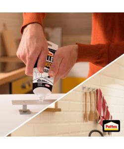 Pattex Adesivo Millechiodi Crystal trasparente 90g per montaggio oggetti