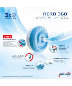 Ariasana Ricariche Tab Aero Assorbiumidit - Inodore - 3x450g