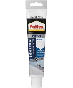Pattex Sigillante Siliconico Grigio 60 ml per Bagni e Cucine Impermeabile