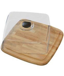 Contenitore Formaggio Quadro Legno Cm 31X31 Checco