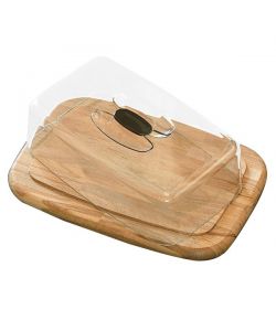 Contenitore Formaggio Rettangolare Legno Cm 30X21 Checco