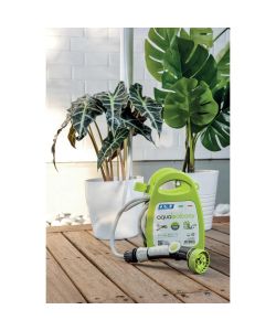 G.F. Kit Tubo Aquabalcony 10 m - Avvolgitubo Verde per Giardino e Terrazzo