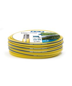 Tubo da Giardino G.F. Tricostar Giallo Opaco 25m - Resistente agli Alghi
