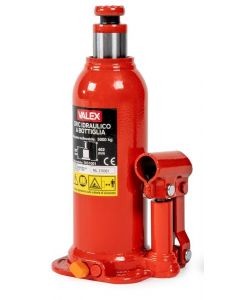 Valex Cric Idraulico a Bottiglia 5000 Kg Rosso Altezza 207-402 mm