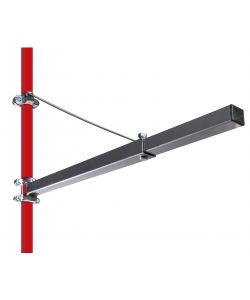 Valex Supporto a Bandiera per Paranco Acciaio Verniciato 600kg 180°