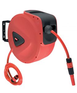 Valex Avvolgitubo Acqua Autorientrante 20m Rosso PVC Anti-UV e Anti-Alga