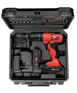 Valex Trapano Avvitatore Litio 18V M-Tap1 18 K1 Rosso con Valigetta