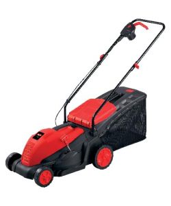 Valex Tagliaerba Elettrico 1500W Rosso diam. 36cm Cesto Raccolta 50L