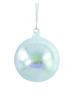 Sfera di Natale Bolla di Sapone in Vetro Effetto Iridescente - D.12 cm