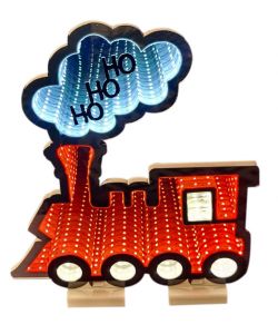 Trenino Luminoso Led Infinity - Figura Decorazione Natalizia 40 cm