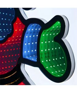 Luce Decorativa LED Infinity Babbo Natale - 60 cm