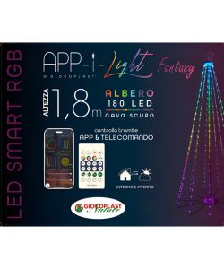 Albero 180 LED Multicolor Smart RGB App-I Light 1,8m - Telecomando