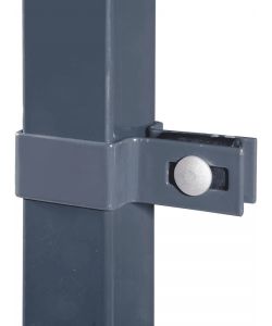 VERDELOOK Anello di fissaggio in ferro grigio per recinzioni 40x40 mm