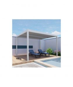 Verdelook Pergola Bioclimatica Atena 100 - Bianco - 3x3x2.5m