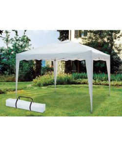 Verdelook Gazebo Pieghevole 3x3 Bianco con Borsa - Facile da Trasportare