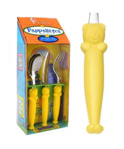 Posate Acciaio Giallo Pz 3 Baby Pappallegra Eme